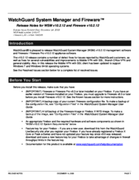 Zobrazit dokument Watchguard V10.0 Uživatelská příručka